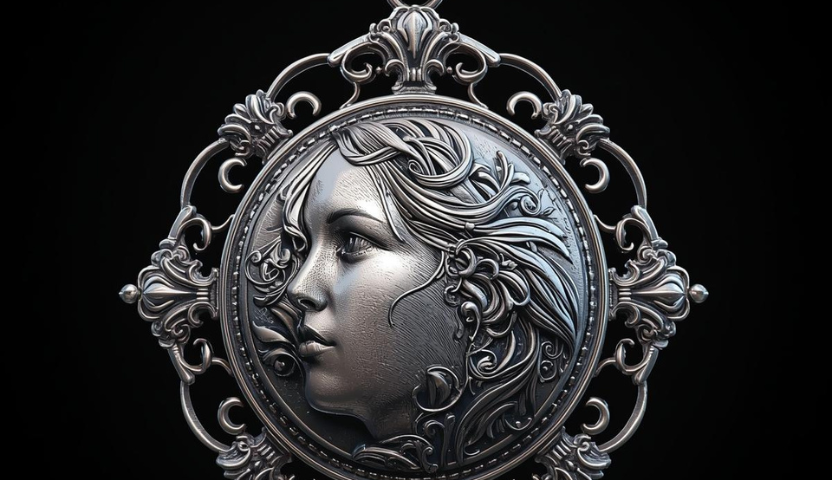 médaillon en impression 3d métal