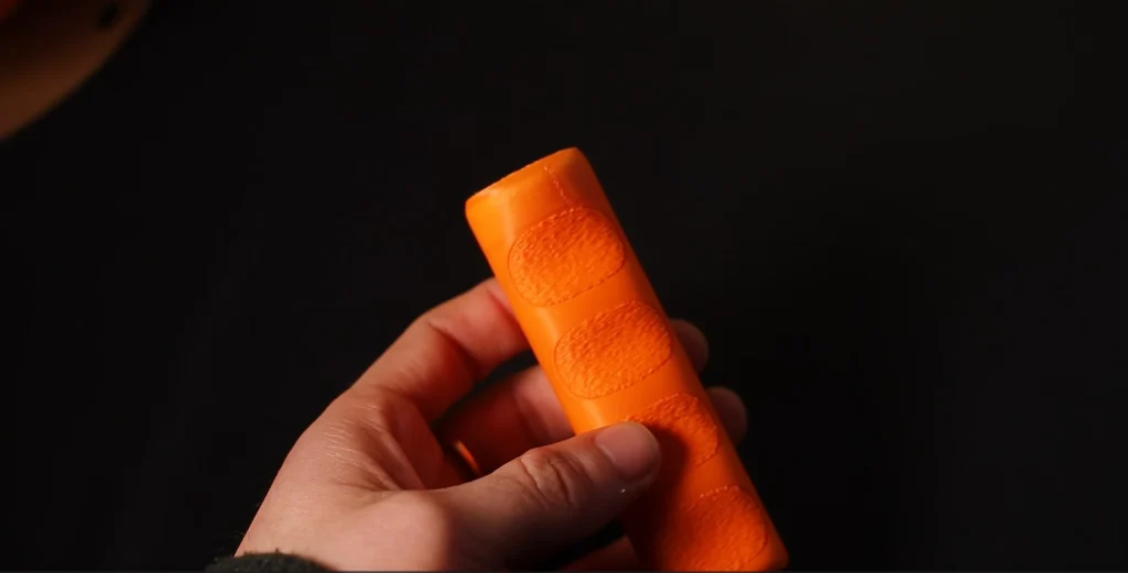 poignée ergonomique avec texture Fuzzy Skin