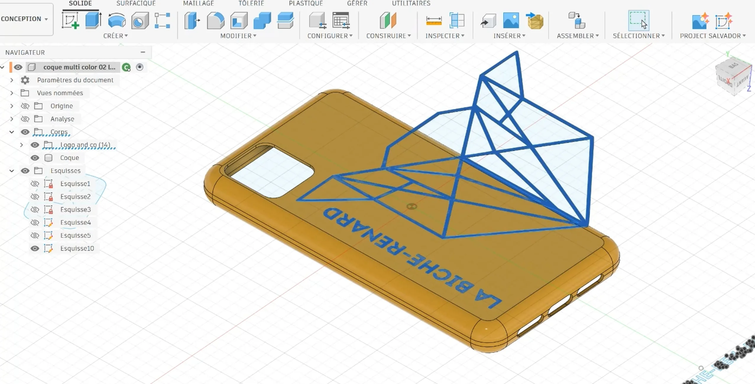 extrusion en nouveau corps pour impression 3D multicouleur