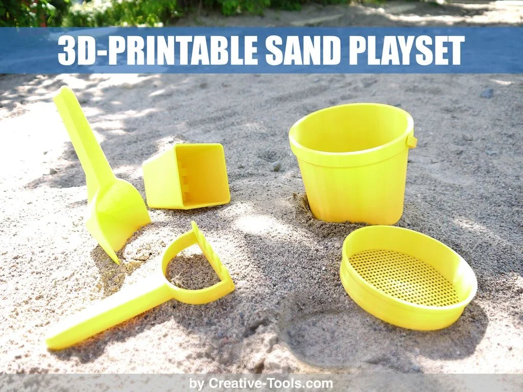 fichiers stl été kit jouets de plage